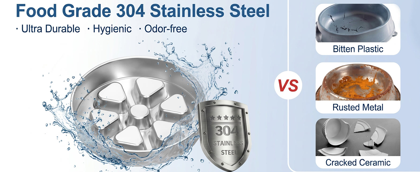 stainless steel dog bowl