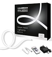 Galgreen Neon Rope Lights, 16.4ft Rope Lights with Dimmable Remote and Adapter, Waterproof Flexib...