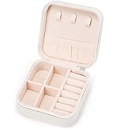 VOMNA Mini Jewelry Travel Case,Small Jewelry Box,Traveling Jewelry Organizer,Portable Jewellery S...