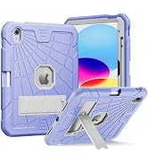 SIBEITU for iPad Case 11-inch A16 2025/ 10th Generation 2022, Heavy Duty iPad 10 Case with Kickst...