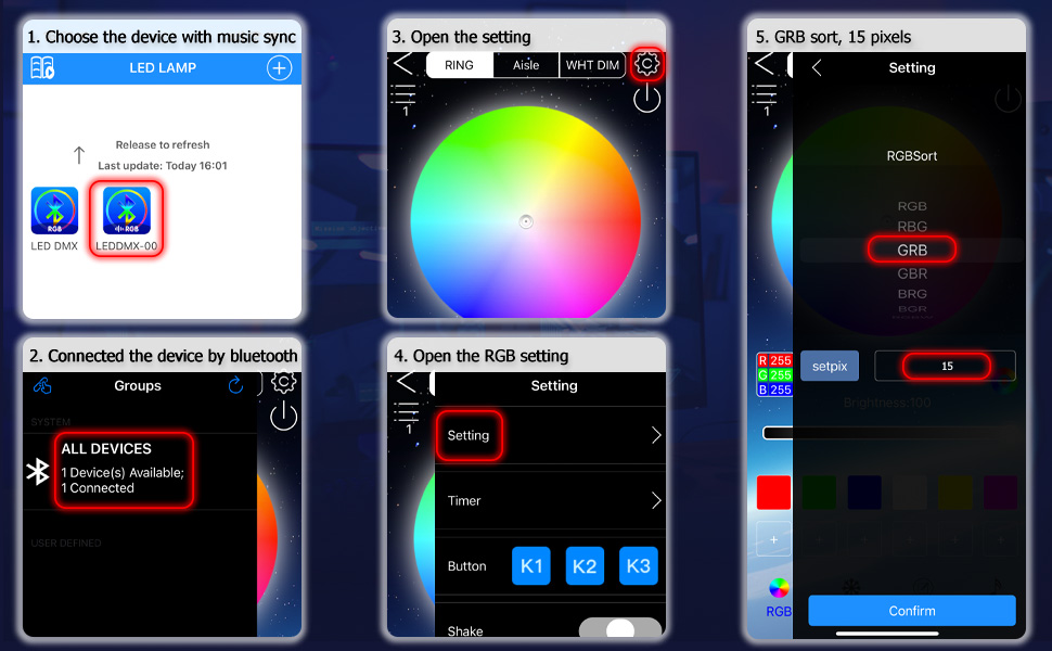 ps5 led light rgb light strip