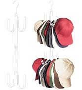NANATI Hat Hangers for Closet, 1 Pack Stainless Steel Hat Organizer, Hat Racks for Baseball Caps,...