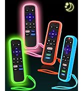 4 Pack OneBom Remote Cover for Roku, The Remote Case Compatible with Roku Voice Remote Official, ...