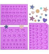Valentine Day Silicone Molds Heart Star Chocolate Ball Fondant Molds Pearl for 3D Cake Decorating...
