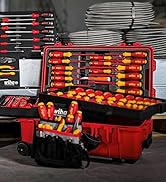 Wiha 32800 Insulated Electrician Tool Set – 80-Piece VDE Screwdriver, Pliers, Socket & Nut Driver...