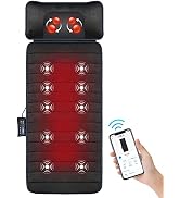 COMFIER Full Body Massage Mat with Heat & Vibration - 10 Motors, App Control, Movable Shiatsu Nec...