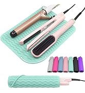 12.0" x 9.0" Plus Size Silicone Heat Resistant Mat, Portable Hot Tools Cover Pad for Curling Iron...