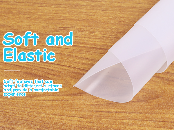 clear silicone mat makeup desk microwave countertop protector play mat food-grade non-slip
