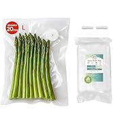Reusable Vacuum Sealer Bags 20-Pack (Large 10x13 in) - BPA-Free Double-Seal Leakproof | Compatibl...