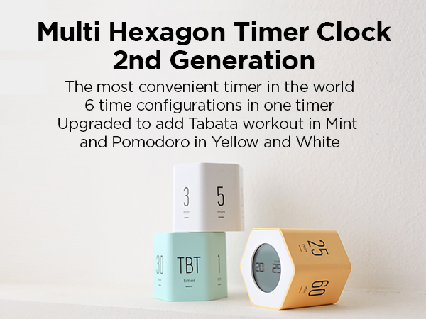 Multi Hexagon Timer Clock 2nd Generation