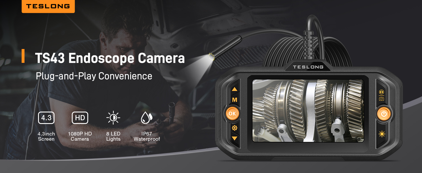 TS43 8mm Borescope Endoscope