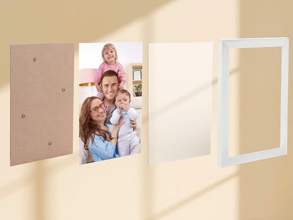 white frame
