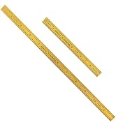 PEC Tools 6&12-Inch Stainless Steel Ruler Set, Titanium Nitride Coating, Measurement Accuracy 1/3...