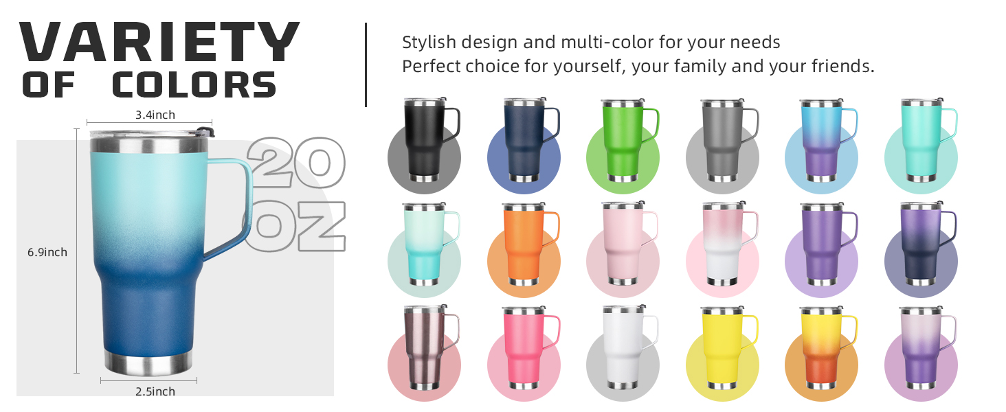 20 oz insulated coffee mug