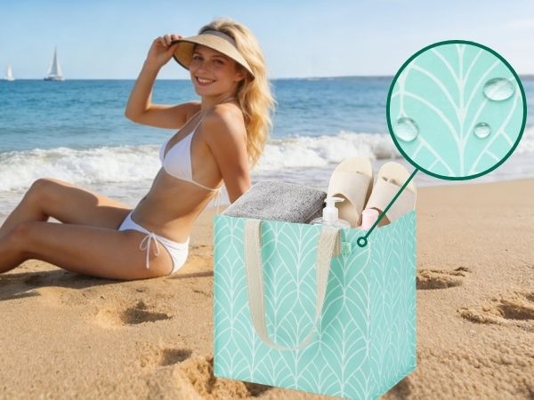 VENO women tote bag reusable grocery shopping bags heavy duty waterproof resistance