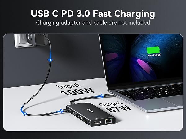 usb c multiport adapter hp compatible docking station for laptop usb c dock thunderbolt 4 dock