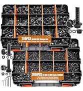 mankk 3160PCS Metric Bolts and Nuts Assortment Kit-Flange Bolt,Hex Socket Button Screws,Cap Head ...
