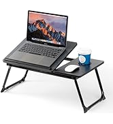 Laptop Desk for Bed Couch, Adjustable Foldable Bed Table with Cup Holder, Breakfast Serving Tray,...