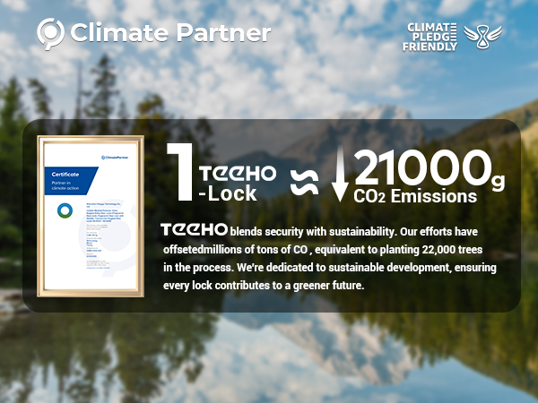 TEEHO is committed to eco-friendly principles, delivering secure and sustainable smart locks
