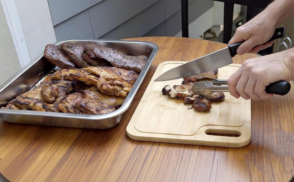 ironwood liner meat wood pellets cover sauce veggie stainless steel pans caddy seasoning stove