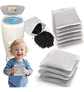 NewKe 12 Pack Diaper Pail Deodorizer Refill, Activated Charcoal Filters for Diaper Genie Complete...