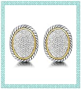 UNY Jewel Jewelry Make a Statement With Our Two Tone Twisted Cable Wire Oval French Clip Earrings...