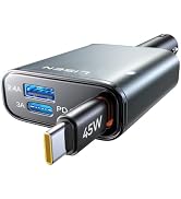 LISEN 72W Retractable Car Charger Ultra-Compact USBC Fast Car Charger | All Metal for iPhone 17 1...
