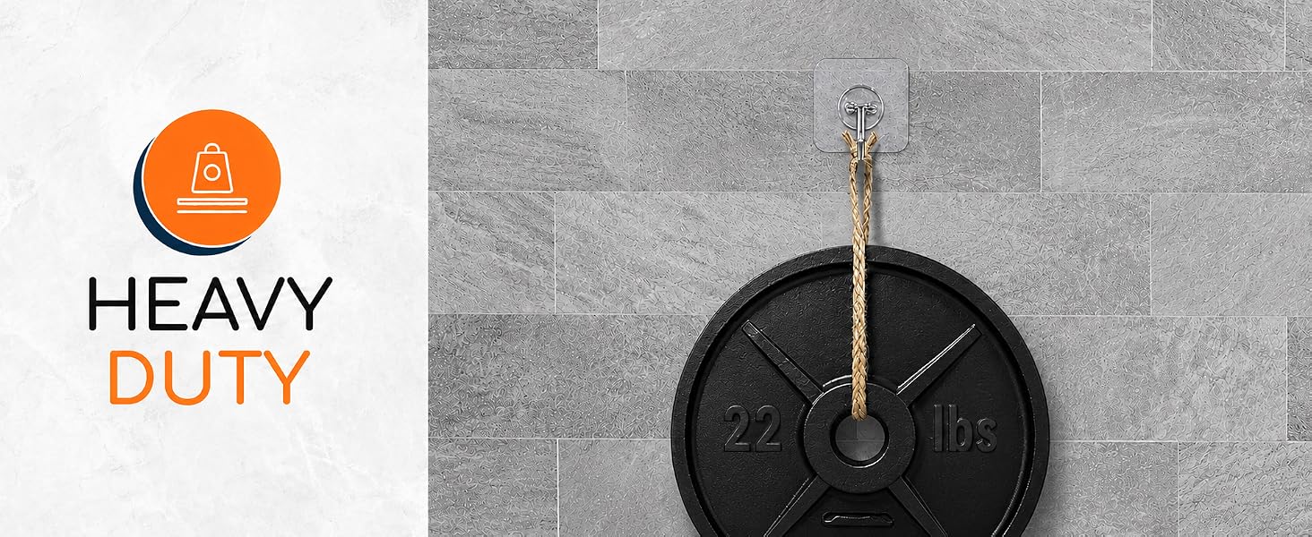 adhesive hook with weight 22 lb