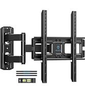 PERLESMITH TV Wall Mount for 26–55 inch TVs up to 70 lbs, Full Motion TV Mount Bracket with Swive...