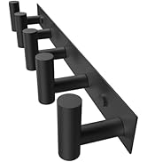 PMMASTO Coat Rack Wall Mounted, 5 "T Shaped Wall Hooks for Hanging, Heavy Duty Stainless Steel Co...