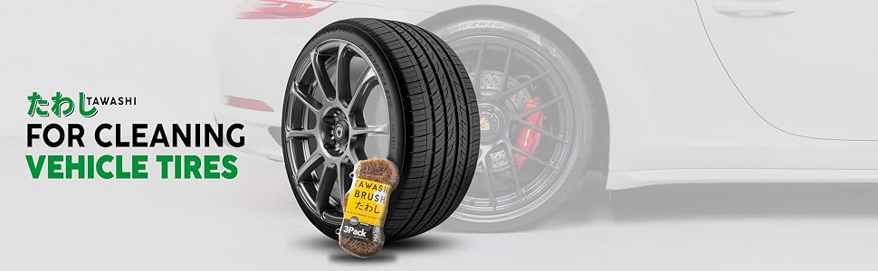 tawashi brush coir brush for car tire cleaning