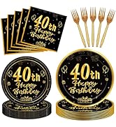 40th Birthday Decorations 40th Party Tableware Set Vintage 1984 Party Supplies 60 Year Old Birthd...
