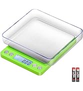 Fuzion Digital Scale .01 Gram Accuracy, 500g Mini Food Scales for Small Jewelry, Gold, Herb, Spic...