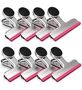 HOUSE AGAIN Chip Clips Bag Clips, 8 Pack Strong Magnetic Bag Clip Silicone-Covered Edges No Scrat...