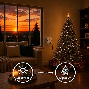 Automations: At Sunset, Turn on Christmas Lights