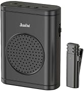 Jkoailiwi Bluetooth Voice Amplifier with Wireless Lavalier Microphone, Personal Teacher Microphon...