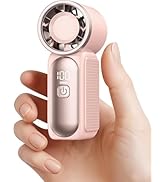 Gaiatop Portable Handheld Mini Fan, 6 Speeds 16900 RPM High Velocity Personal Fan with LED Displa...