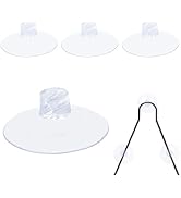 Sankoly 4 Pcs Bathroom Shower Caddy Connectors Suction Cups PVC Heavy Strength Clear Sucker Witho...