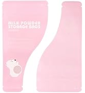 PABCK 50Pcs Disposable Protein Powder Formula Storage Bags Pink 3.9x7.9inch | Disposable Milk Pow...