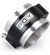 PQY 3 Inch Aluminum Quick Release V Band Clamp with Flange Intercooler Pipe Clamp Throttle Union ...
