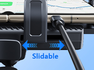 The right support foot of xuenair z fold 7 phone holder for car air vent is slidable to charge