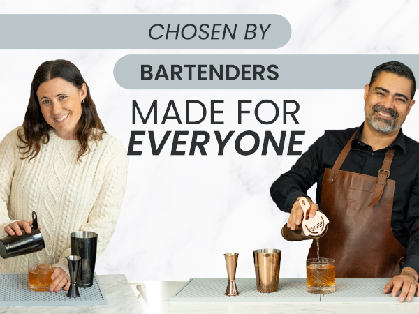 All our bar accessories for bartenders are made of durable stainless steel 304
