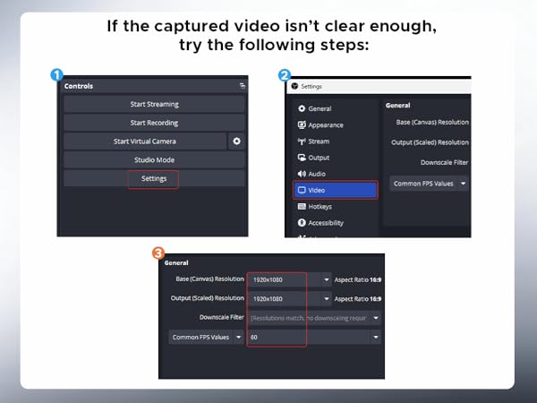 acer Capture Card Important Notes