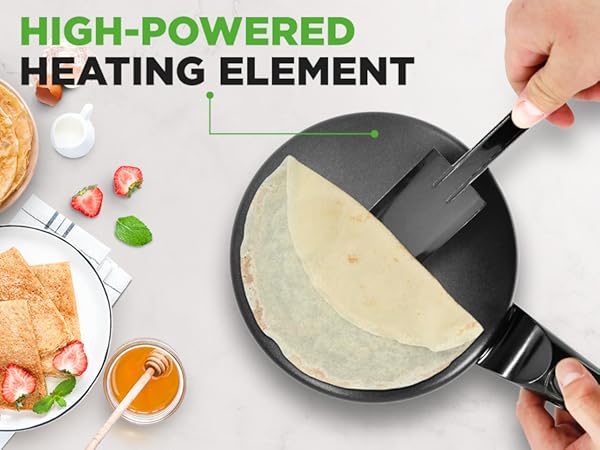 cooktop electric griddle plate hot crepe maker countertop kitchen nutrichef nonstick cooking