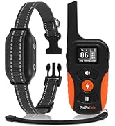 PaiPaitek Bark Collar with Remote and Automatic Mode - 3300ft Range Bark and Training Collar Comb...