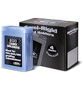 BCW SR1 Grading Submission Sleeves for PSA | Save & Grade Your Cards | Semi Rigid Card Holder 200ct