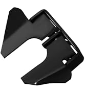VIVIDA Black Butterfly Gate Latch 1-3/8" to 1-5/8", Wall Mount Flat Back Gate Fork Lock with Padl...