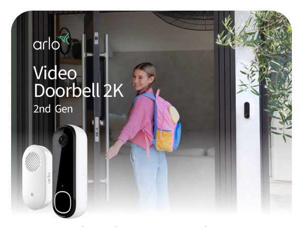 Arlo Video Doorbell (2nd Gen) 2K Security Camera