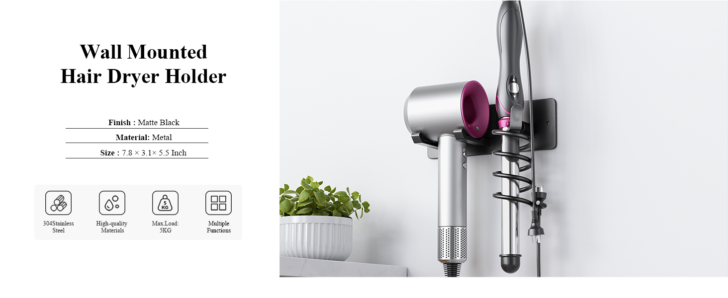 blow dryer holder