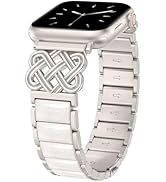 TOYOUTHS Compatible with Apple Watch Band Women 38/40/41/42/44/45/46/49mm Dressy Celtic Knot Meta...